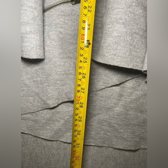 Eileen Fisher Sz ?? Gray Boiled Merino Wool Jacket Minimalist Capsule Wardrobe - Picture 5 of 10